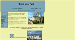Desktop Screenshot of duneviewpark.co.uk